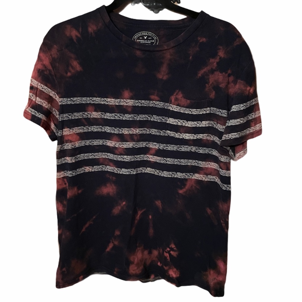 American Eagle Custom bleached Tie dye Tee